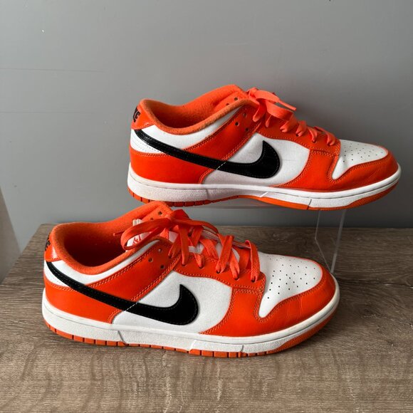 Nike Dunk Low Shoes Patent Orange Halloween 2022 DJ9955-800 Mens Size 12 EU 46 main image 4